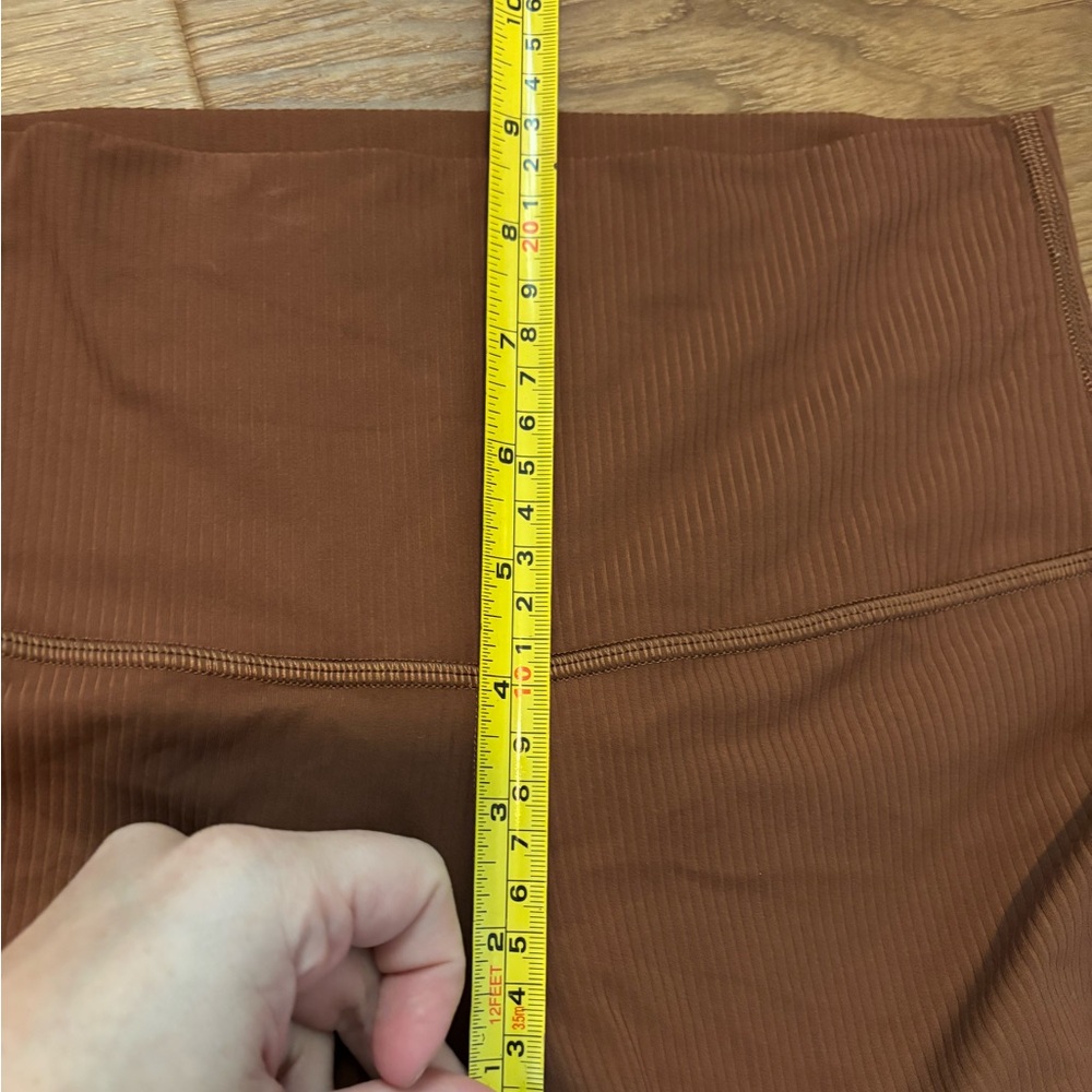 Lululemon Align High Rise Ribbed Leggings Sz 4 Brown 24” Activewear Athleisure - Picture 9 of 10